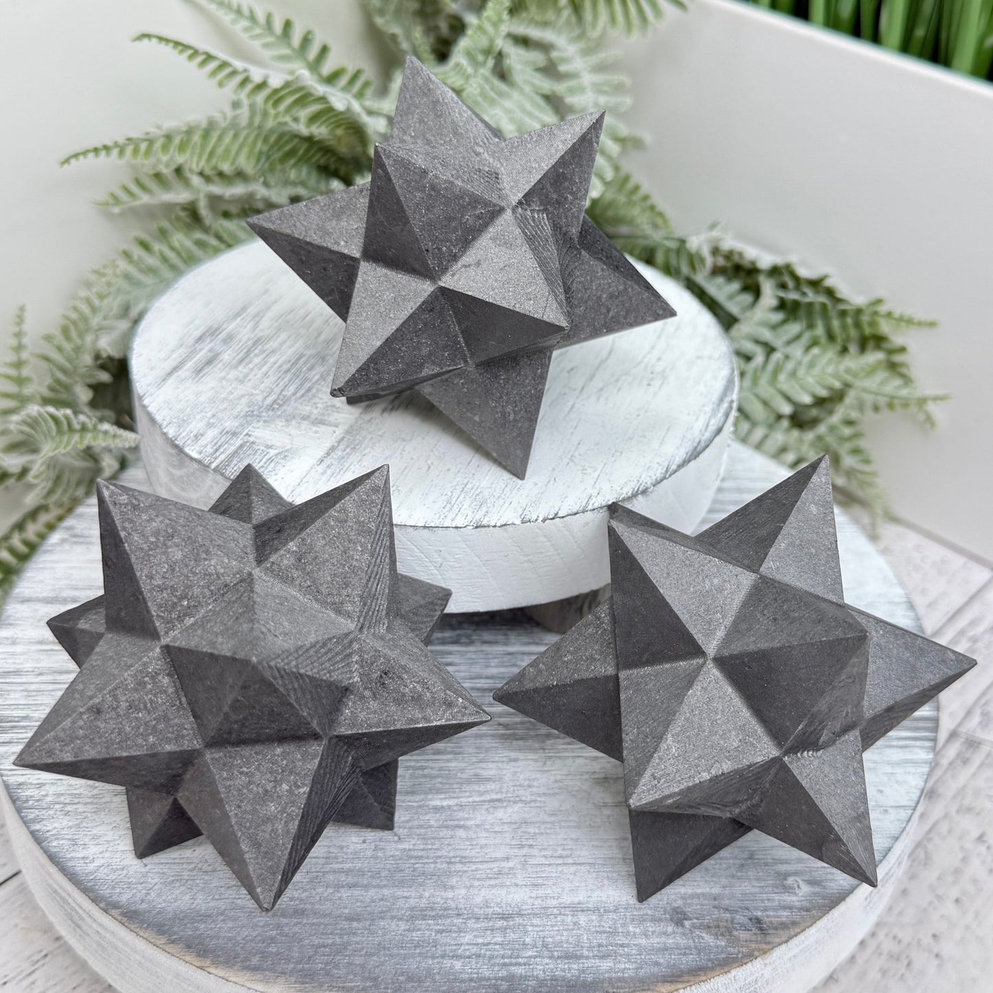 Shungite Merkabah EMF Protection Crystal Carving