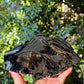 Large Black Obsidian Raw Specimen Natural Crystal 1260g