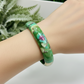 Ruby in Fuchsite Bangle UV Reactive Wearable Crystal 57mm Diameter