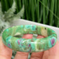 Ruby in Fuchsite Bangle UV Reactive Wearable Crystal 57mm Diameter