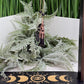 Black Obsidian Pendulum with Raven Skull Figurine Divination Tool