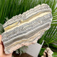 Large Zebra Calcite Slice Healing Crystal Specimen Slab 572g