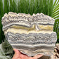 Large Zebra Calcite Slice Healing Crystal Specimen Slab 572g