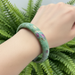 Ruby in Fuchsite Bangle UV Reactive Wearable Crystal 60mm Diameter