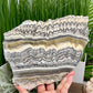 Large Zebra Calcite Slice Healing Crystal Specimen Slab 864g