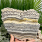 Large Zebra Calcite Slice Healing Crystal Specimen Slab 1104g