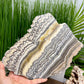 Large Zebra Calcite Slice Healing Crystal Specimen Slab 1104g