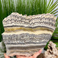 Large Zebra Calcite Slice Healing Crystal Specimen Slab 1104g