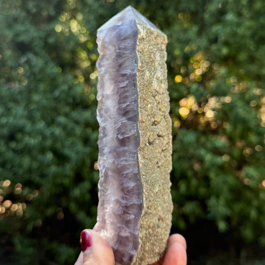 Fluorite with Marcasite Tower RARE Crystal Generator 668g 174mm