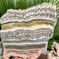 Large Zebra Calcite Slice Healing Crystal Specimen Slab 1104g