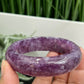Lepidolite Purple Mica Bangle Wearable Crystal 59mm Diameter