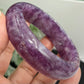 Lepidolite Purple Mica Bangle Wearable Crystal 59mm Diameter