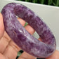 Lepidolite Purple Mica Bangle Wearable Crystal 59mm Diameter