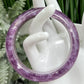 Lepidolite Purple Mica Bangle Wearable Crystal 59mm Diameter