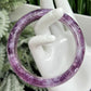 Lepidolite Purple Mica Bangle Wearable Crystal 59mm Diameter