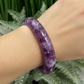 Lepidolite Purple Mica Bangle Wearable Crystal 58mm Diameter
