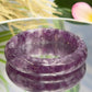 Lepidolite Purple Mica Bangle Wearable Crystal 58mm Diameter