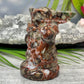 Indonesia Agate Star Wars Crystal Yoda Quartz Carved 366g 105mm