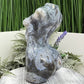 Moss Agate Large Female Torso Body Crystal Lady Carving 1422g