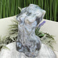 Moss Agate Large Female Torso Body Crystal Lady Carving 1422g