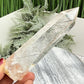 Black Tourmaline in Clear Quartz Top Quality Tower Crystal Generator 156g 120mm