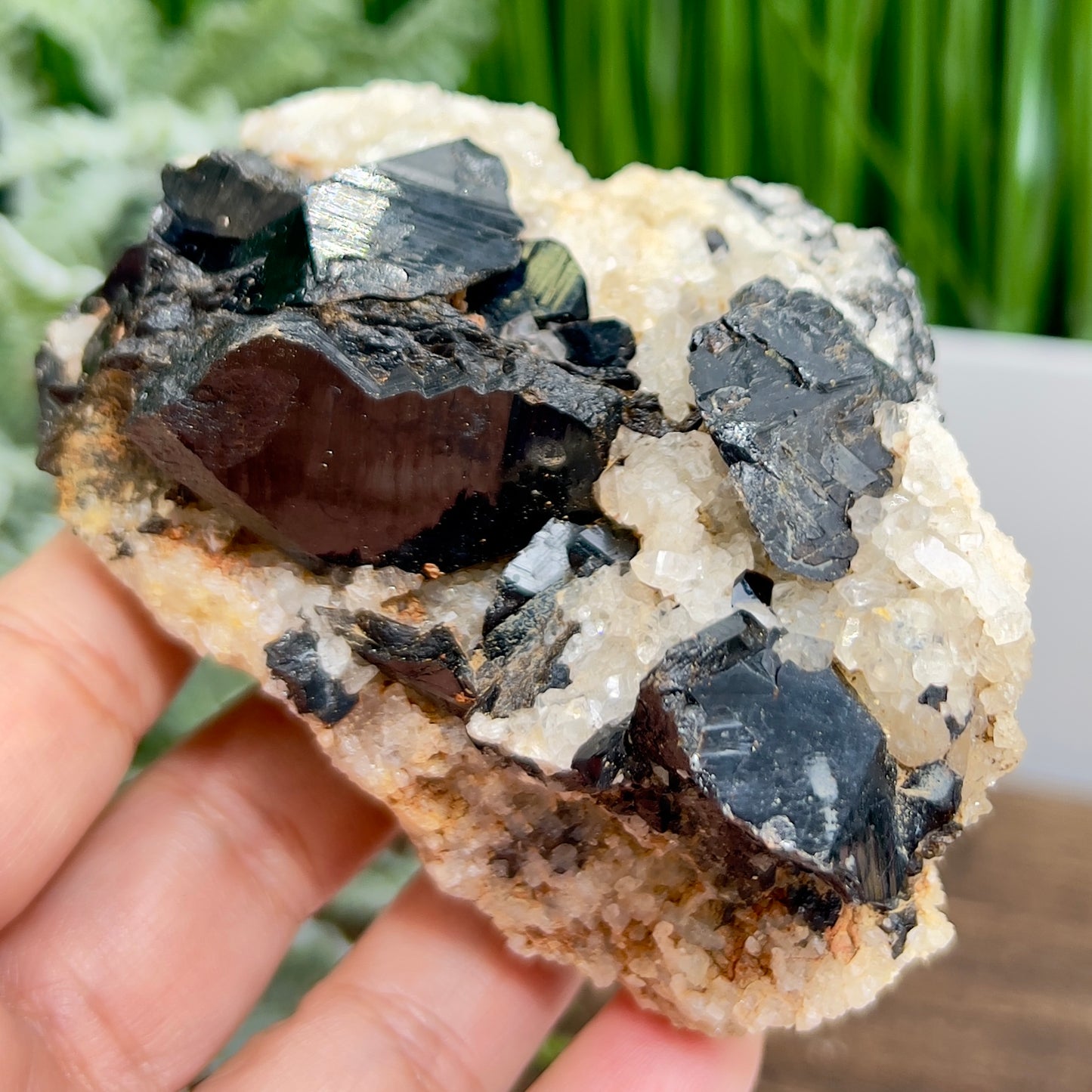 Quartz Black Tourmaline Schorl Raw Specimen Natural Crystal 364g
