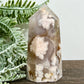 Flower Agate Tower Healing Crystal Generator 136g 77mm