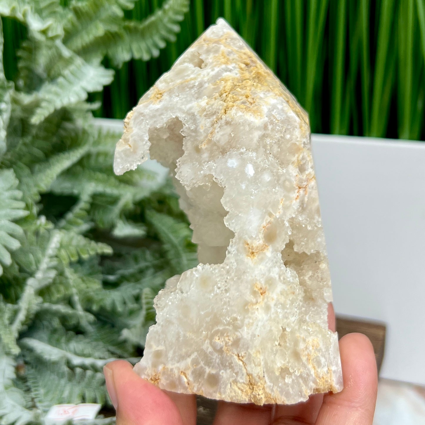 Agate Tower Geode Sparkly Healing Crystal Generator 341g