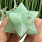Green Aventurine Merkabah Stone of Opportunity Crystal Carving 80g