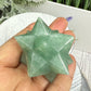 Green Aventurine Merkabah Stone of Opportunity Crystal Carving 84g
