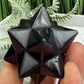 Golden Black Obsidian Merkabah Crystal Carving 71g