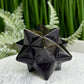 Golden Black Obsidian Merkabah Crystal Carving 71g