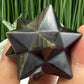 Golden Black Obsidian Merkabah Crystal Carving 71g