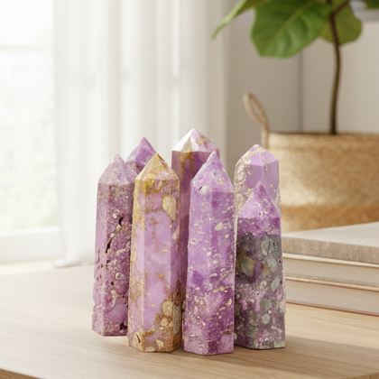 Phosphosiderite Points Towers Crystal Generators YOU CHOOSE