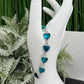 Abalone Shell Heart Shaped Bracelet Wearable Crystals Gemstones 20cm