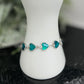 Abalone Shell Heart Shaped Bracelet Wearable Crystals Gemstones 20cm