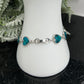 Abalone Shell Heart Shaped Bracelet Wearable Crystals Gemstones 20cm