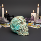 Blue Aragonite Skull Crystal Skull Carving 1086g