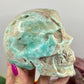 Blue Aragonite Skull Crystal Skull Carving 1086g