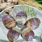 Amethyst with Mexican Lace Agate Palm Stone Crystal YOU CHOOSE