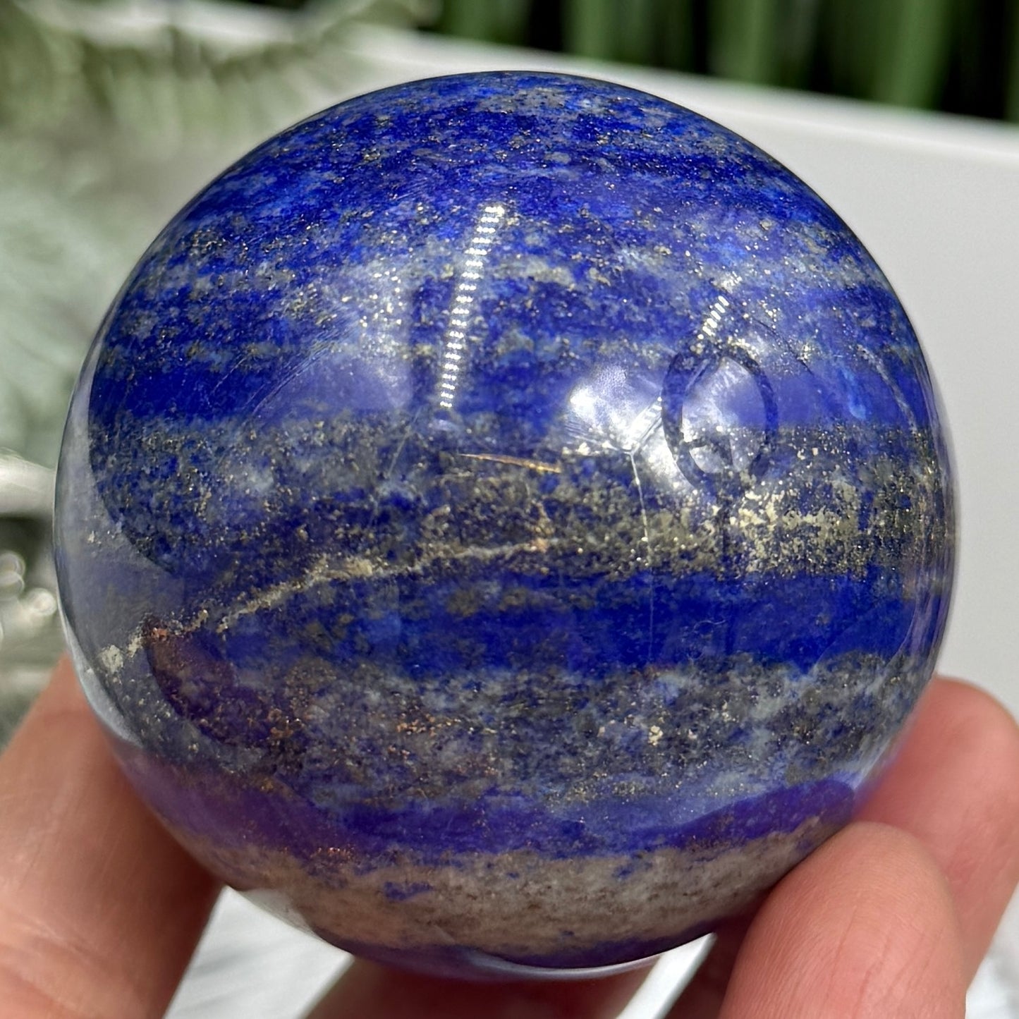 Lapis Lazuli with Pyrite Sphere Crystal Ball 274g 55mm