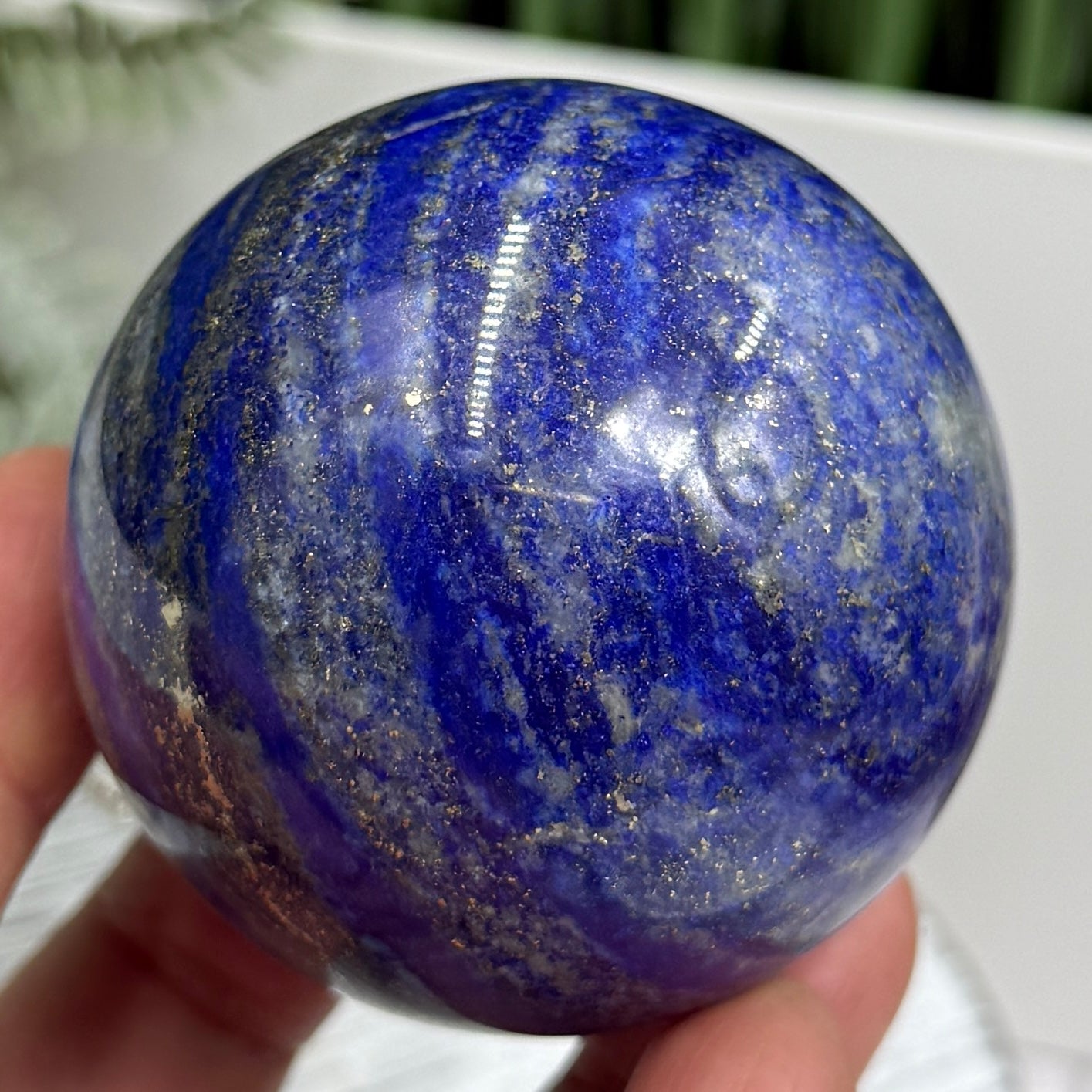 Lapis Lazuli with Pyrite Sphere Crystal Ball 274g 55mm