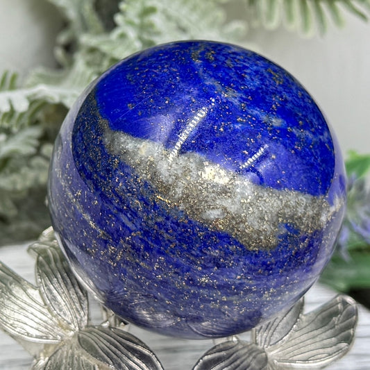 Lapis Lazuli with Pyrite Sphere Crystal Ball 276g 55mm