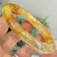 Golden Healer Quartz Bangle Gemstone Jewellery Wearable Crystal 60mm Diameter