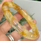 Golden Healer Quartz Bangle Gemstone Jewellery Wearable Crystal 60mm Diameter