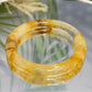 Golden Healer Quartz Bangle Gemstone Jewellery Wearable Crystal 60mm Diameter