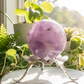 Amethyst Quartz Sphere Natural Stone for Spirituality Crystal Ball 391g 65mm
