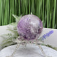 Amethyst Quartz Sphere Natural Stone for Spirituality Crystal Ball 329g 62mm
