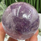 Amethyst Quartz Sphere Natural Stone for Spirituality Crystal Ball 329g 62mm