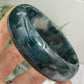 Moss Agate Bangle Gemstone Wearable Crystal Jewellery 61mm Diameter